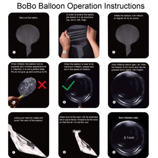 Transparent Bobo Balloons/Birthday,Wedding,Anniversary Indoor Outdoor Deor items/Rose Gold latex Balloon Decoration/Family Reunion/Party Supplies Items (Pack of 21pcs) - Image 3