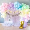 1st Birthday Decorations Kit For Baby Boy - Kids Birthday Decoration, Pack Of 60  (Set of 60)