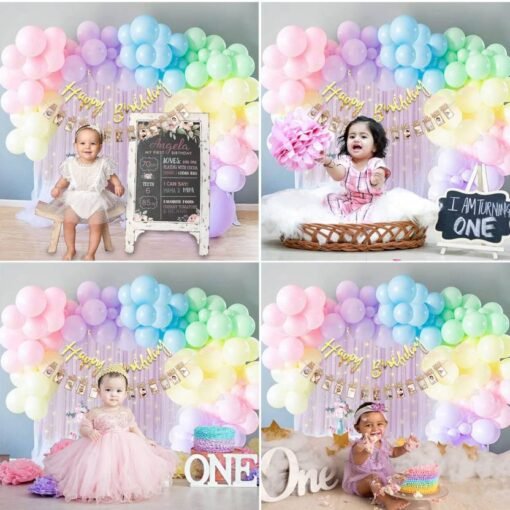 1st Birthday Decorations Kit For Baby Boy - Kids Birthday Decoration, Pack Of 60  (Set of 60) - Image 5