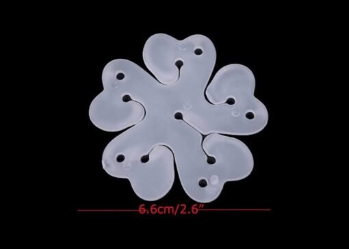 Reusable Flower Shape Balloon Clips Holders Sticker for Kids Birthday Shower Decorations Wedding Party Supplies (WHITE-25) - Image 3