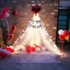 - Pack of 25Pcs | Happy Birthday Decoration Items for Husband | Net Curtains for Birthday Decoration | Cabana Tent for Birthday Decoration | Background Decoration Items