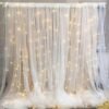 A Leafy Background DIY Home Décor Kit Green and Warm White Pack of -7