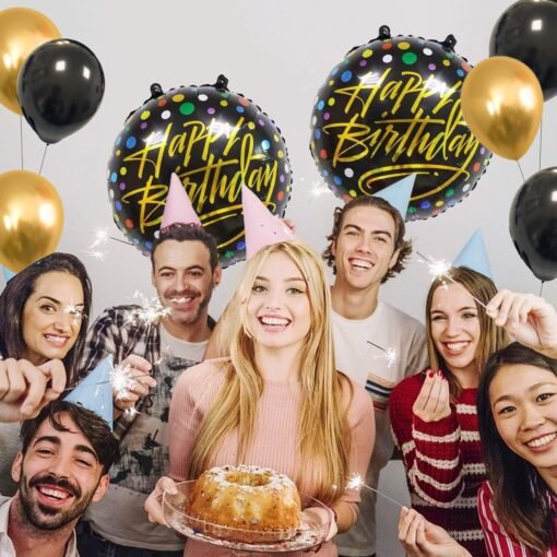 Happy Birthday Foil Balloon Party Decoration Combo For Adult, Friends, Husband, Boy friend, Wife (Multicolour) - 7 Pcs - Image 5