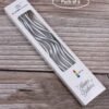 Metallic Twisted Candle Silver - Pack of 6