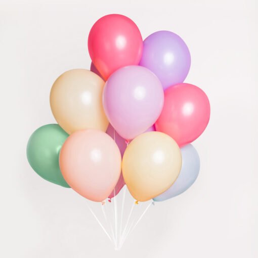 60 Pastel Rainbow Balloons for Decoration  Pastel Rainbow Pack of -60