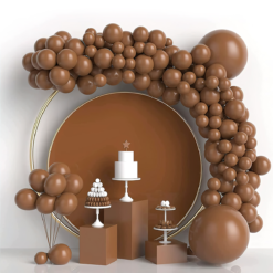 Brown Vibrant party balloons for decoration Brown  Pack of -100