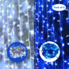 LED String Serial Lights Combo  11 Meter/Copper Led Pixel String Light -Corded Electric Blue, White - Pack of 2