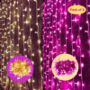 LED String Serial Lights Combo  11 Meter/Copper Led Pixel String Light -Corded Electric Pink, Warm White - Pack of 2