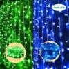 LED String Serial Lights Combo  11 Meter/Copper Led Pixel String Light -Corded Electric Blue, Green - Pack of 2
