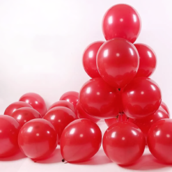 Red balloons for valentine's day , Anniversary , Pre-wedding shoot Red  Pack of -100