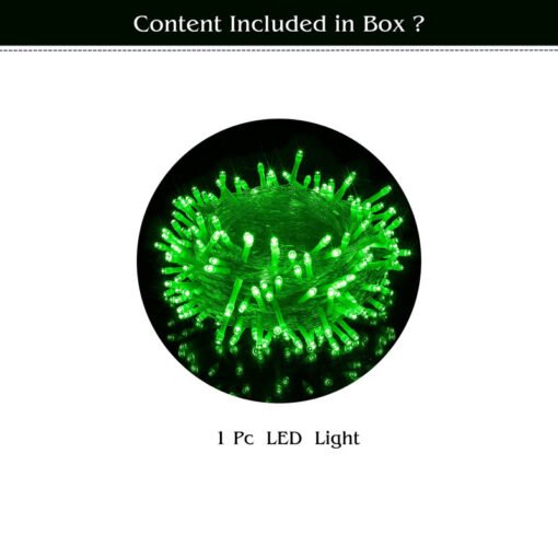 Green Led Serial Lights for Decoration - String Lights for Home Decoration,Fairy Lights | Christmas, Diwali Decoration Lights for Balcony | Copper Wire Pixel Light (10 Meter | Pack of 1) - Image 2
