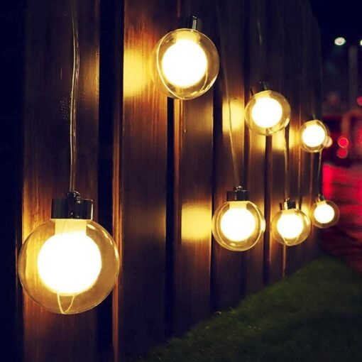 Double Galss LED String Lights - 12 Feet Fairy Lights with 14 LED Bulb – Waterproof Fairy Double Glass LED Serial Lights - LED Lights for Home Decoration, Diwali & Christmas –(Warm White) - Image 4