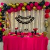 Special You Gold and Burgundy Theme Happy Birthday Decoration Items for Girls Multicolor  Pack of -71