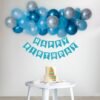 Blue theme Happy birthday decoration item kit for boys theme Pack of -63