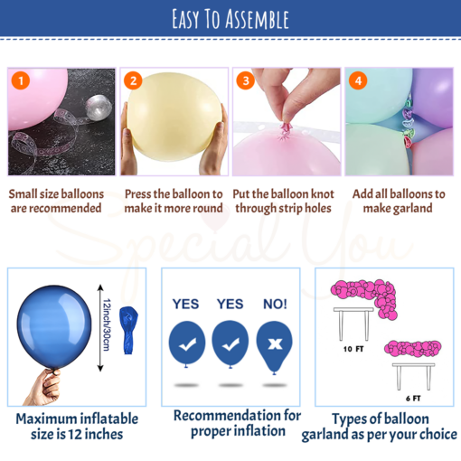 Happy Birthday Decoration kit Items for Girls with Purple, pink and white balloons Rubber Pack of -58 - Image 3