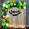 Jungle Theme Birthday decoration DIY kit for kids Net curtain and fairy lights Pack of -68