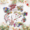 Christmas Tree Hanging Miniature Decoration Items (Pack of 90, Mini Size) Santa, Gift Box, Bells, Balls, Drums, Sticks, Top Star, Candy, Randear Home Decoration Hanging Ornaments Pack of 90