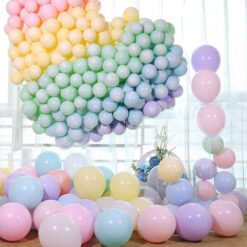 Premium shiny pastel balloons 100pcs combofor kids boys girls birthday welcome baby party