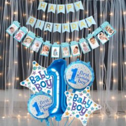 happy birthday decoration combo setfirst birthday 4pcs combofor kids boys birthday foil combo