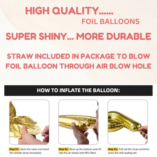 Happy birthday decoration set  rose gold theme 36 Pcs Combo for kids boys girls birthday party first 1st , 2nd, 5th , 10th - Image 5