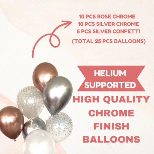 Happy birthday decoration set  rose gold theme 36 Pcs Combo for kids boys girls birthday party first 1st , 2nd, 5th , 10th - Image 7