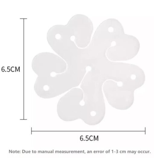 12 Pcs Reusable Portable Flower Shape Balloon Clips Holder for Wedding Event Decorations Birthday Party Supplies(White)(Plastic) - Image 5