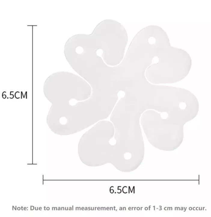 12 Pcs Reusable Portable Flower Shape Balloon Clips Holder for Wedding Event Decorations Birthday Party Supplies(White)(Plastic) - Image 5