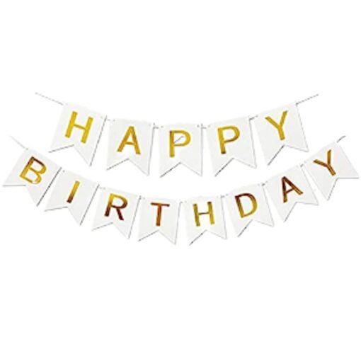 Golden First Birthday Decorations for Boys, Girls, Kids - 1st Birthday Decorations for Girls, Boys - 1st Birthday Theme Decoration Combo - 1st Birthday Party Supplies for Boys, Girls - Image 3