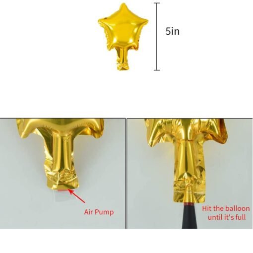 Birthday Decoration Kit 47 pc – Gold Chrome White Metallic Balloons Combo with Birthday Foil Balloons, Arc, Glue Dot for girls Kids Baby Birthday Decoration Items | Birthday Decoration Combo - Image 5