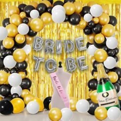 Bride to Be Decoration Set Combo - 41pcs Bridal Shower Decorations Kit | With Bride to Be Sash, Champaign Foil Balloon | Bachelorette Party Decorations | Bride to Be Decoration