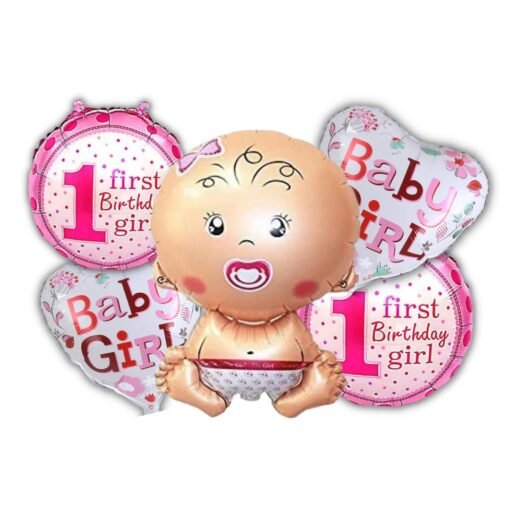 Banter First Birthday Decoration for Girls - 1st Birthday Theme Decorations for Girls - Baby 1st Birthday Party Supplies for Girls Birthday - Image 3