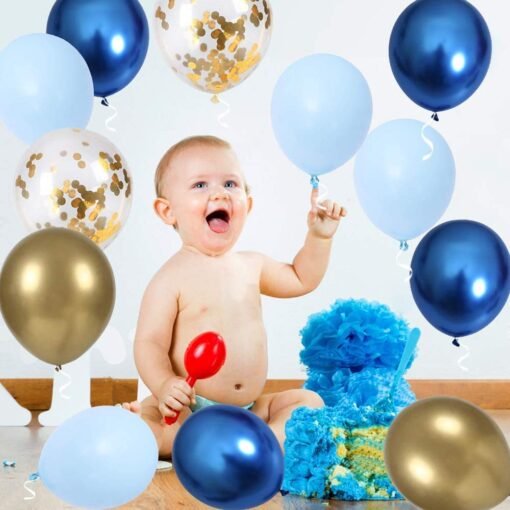 For Decoration - 84Pcs, Balloon Decoration For Birthday, Babyshower, Anniversary | Bride To Be, Happy Birthday Balloons For Decoration | Confetti, Latex, Metallic Balloons Decor - Image 7
