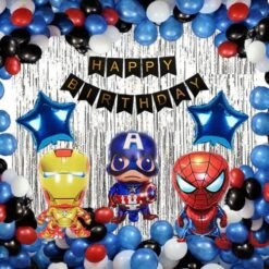 superheros marvel birthday decoration avengers theme combo kit banner balloons 38pcs for boys girls adults