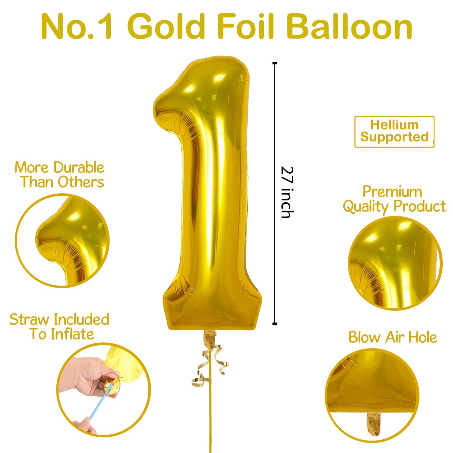 1st Birthday Boy Decoration Combo Set - 64Pcs for Celebration / 1st birthday decoration for boys / First birthday decorations boy theme - Image 7