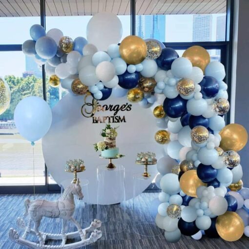 For Decoration - 84Pcs, Balloon Decoration For Birthday, Babyshower, Anniversary | Bride To Be, Happy Birthday Balloons For Decoration | Confetti, Latex, Metallic Balloons Decor - Image 4