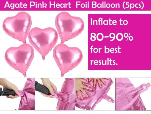 Birthday Decoration Items- Pack of 44 | Happy Birthday Decoration Kit For Girls | Happy Birthday Banner | Happy Birthday Balloons for Decorations Items | Pink Pastel Balloons For Birthday - Image 5