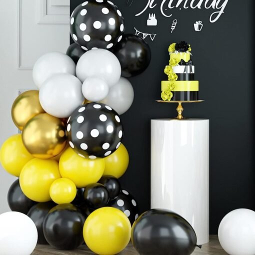 Bee Balloon Arch, Yellow Balloon Garland Kit, Yellow and White Balloon Garland Kit, Yellow Balloon Arch Kit for Bee Theme Party, Bee Balloon Arch Kit for Boys And Girls Baby Shower Party Decorations - Image 5