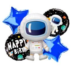 Foil Balloon Set of 5 for Boys and Girls birthday Party | Kids Birthday Party (Space Theme Foil Balloon)