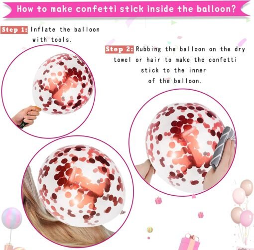 Pink Purple Blue Balloons for Girls Party, Pastel Balloons Garland Arch Kit with Pink Candy Foil Balloon for Birthday, Bridal Shower Decorations (Pink Rose Gold) - Image 4