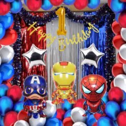 superheros marvel birthday decoration avengersfirst 1st year birthday theme kit for boys girls adults