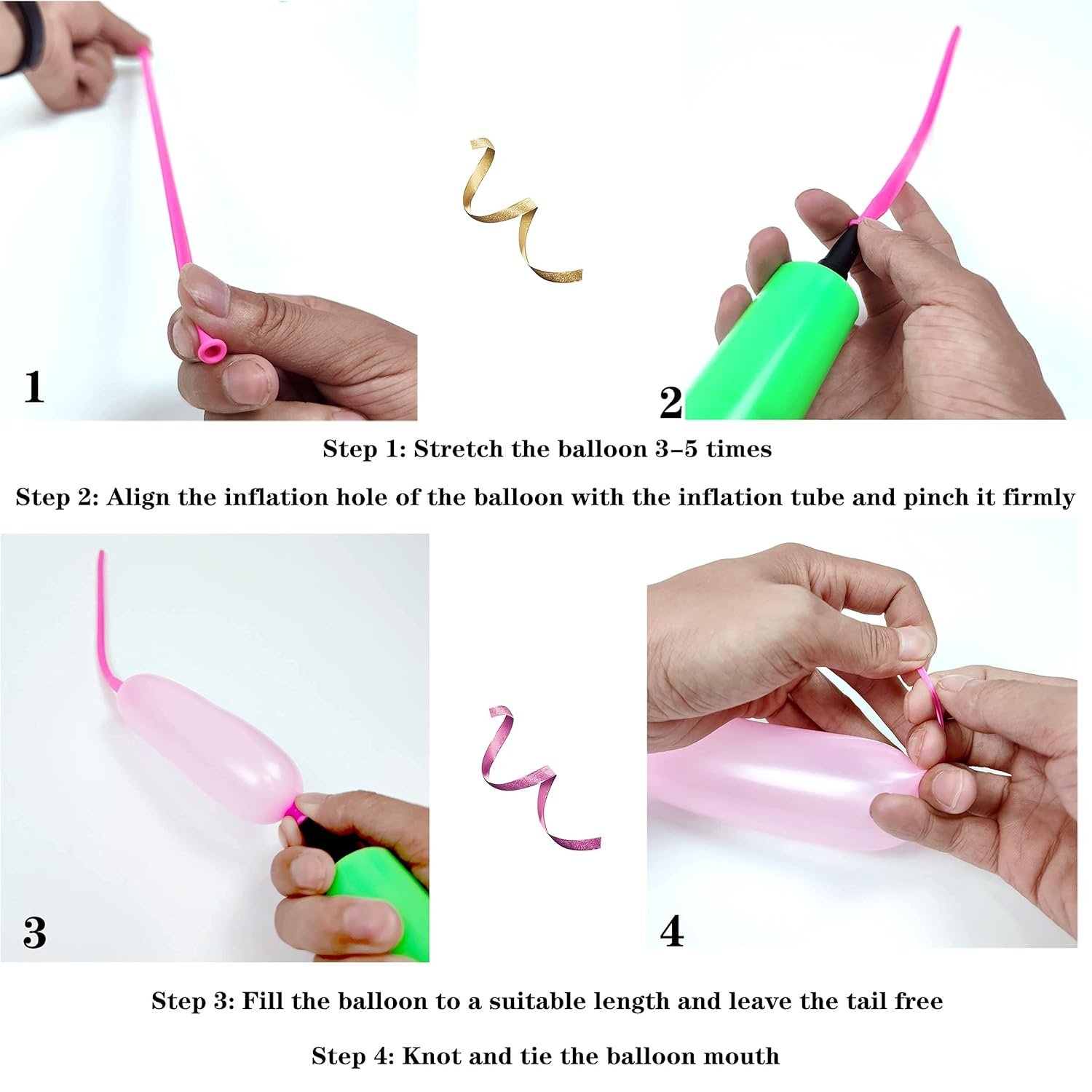 Rainbow Balloons - 100Pcs Long Balloons for Kids | Multicolor Twisting Balloons | birthday decoration items - Image 5