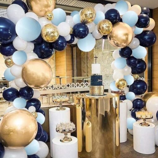 For Decoration - 84Pcs, Balloon Decoration For Birthday, Babyshower, Anniversary | Bride To Be, Happy Birthday Balloons For Decoration | Confetti, Latex, Metallic Balloons Decor - Image 3