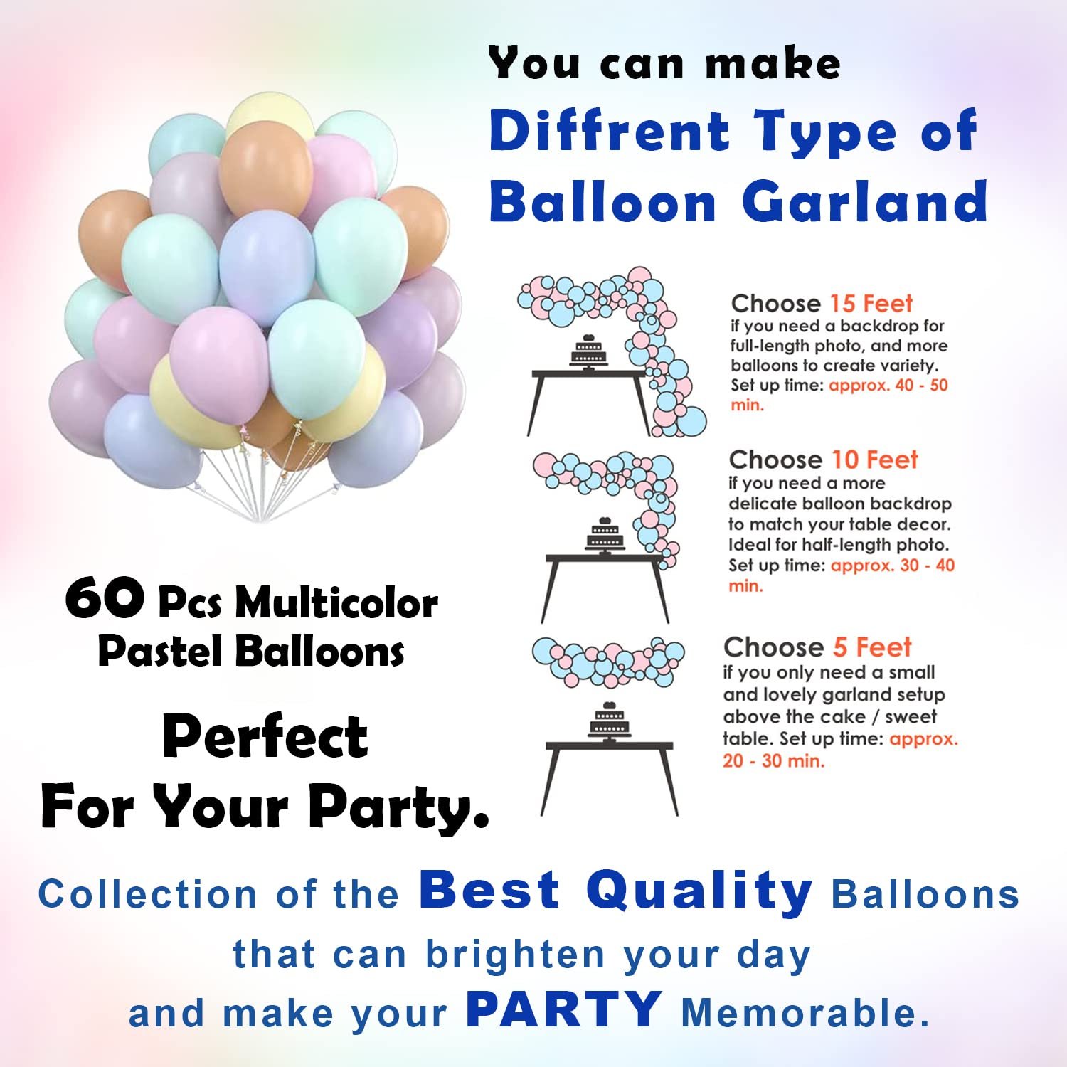 Rainbow Theme Birthday Decorations- Set of 81Pcs | Butterfly decoration items | Golden Happy Birthday Banner | Birthday Decoration for Girls | Butterfly Theme Birthday Decoration Items - Image 4