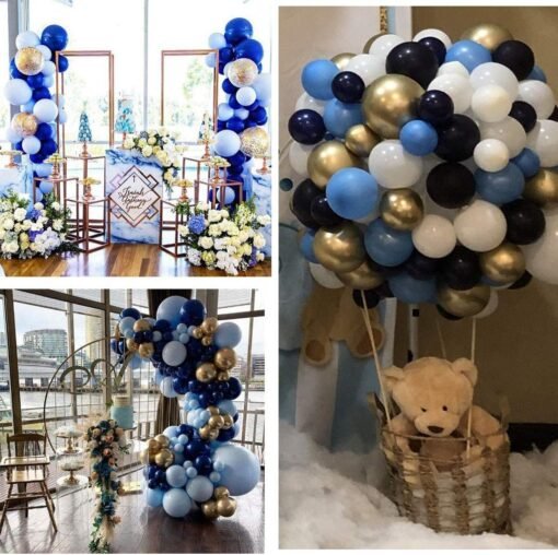 For Decoration - 84Pcs, Balloon Decoration For Birthday, Babyshower, Anniversary | Bride To Be, Happy Birthday Balloons For Decoration | Confetti, Latex, Metallic Balloons Decor - Image 6