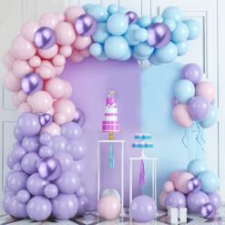 Mermaid Balloons for Birthday Decoration - Cute 56Pcs Balloon Decoration for Birthday | Birthday Decoration Items for Girl | Mermaid Theme Birthday Decorations | Balloon Decoration Kit