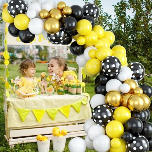 Bee Balloon Arch, Yellow Balloon Garland Kit, Yellow and White Balloon Garland Kit, Yellow Balloon Arch Kit for Bee Theme Party, Bee Balloon Arch Kit for Boys And Girls Baby Shower Party Decorations - Image 6