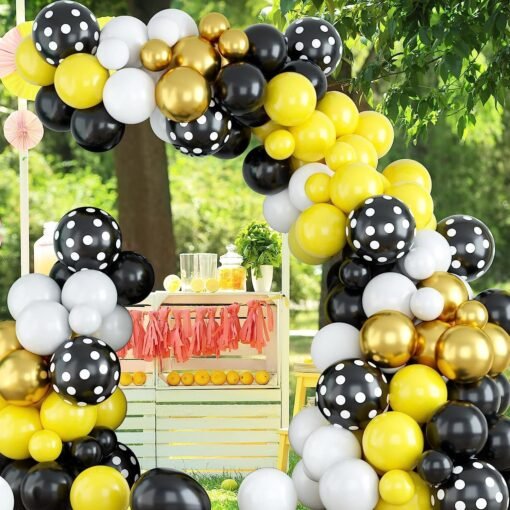 Bee Balloon Arch, Yellow Balloon Garland Kit, Yellow and White Balloon Garland Kit, Yellow Balloon Arch Kit for Bee Theme Party, Bee Balloon Arch Kit for Boys And Girls Baby Shower Party Decorations - Image 7