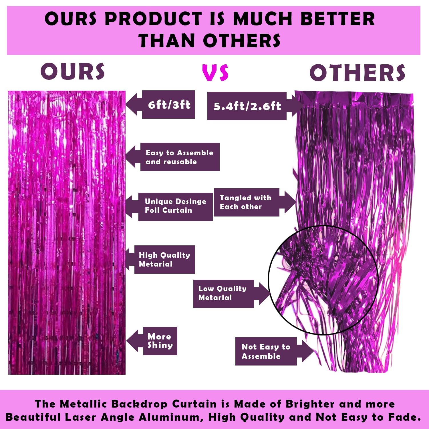 Girls First Birthday Decorations Items Combo 63Pcs for Baby Girl 1st Bday Decor/Photo Booth Backdrop Decoration materials/1st Birth Day Party Décor/Stylish Latest Pink White Birthday Set - Image 5