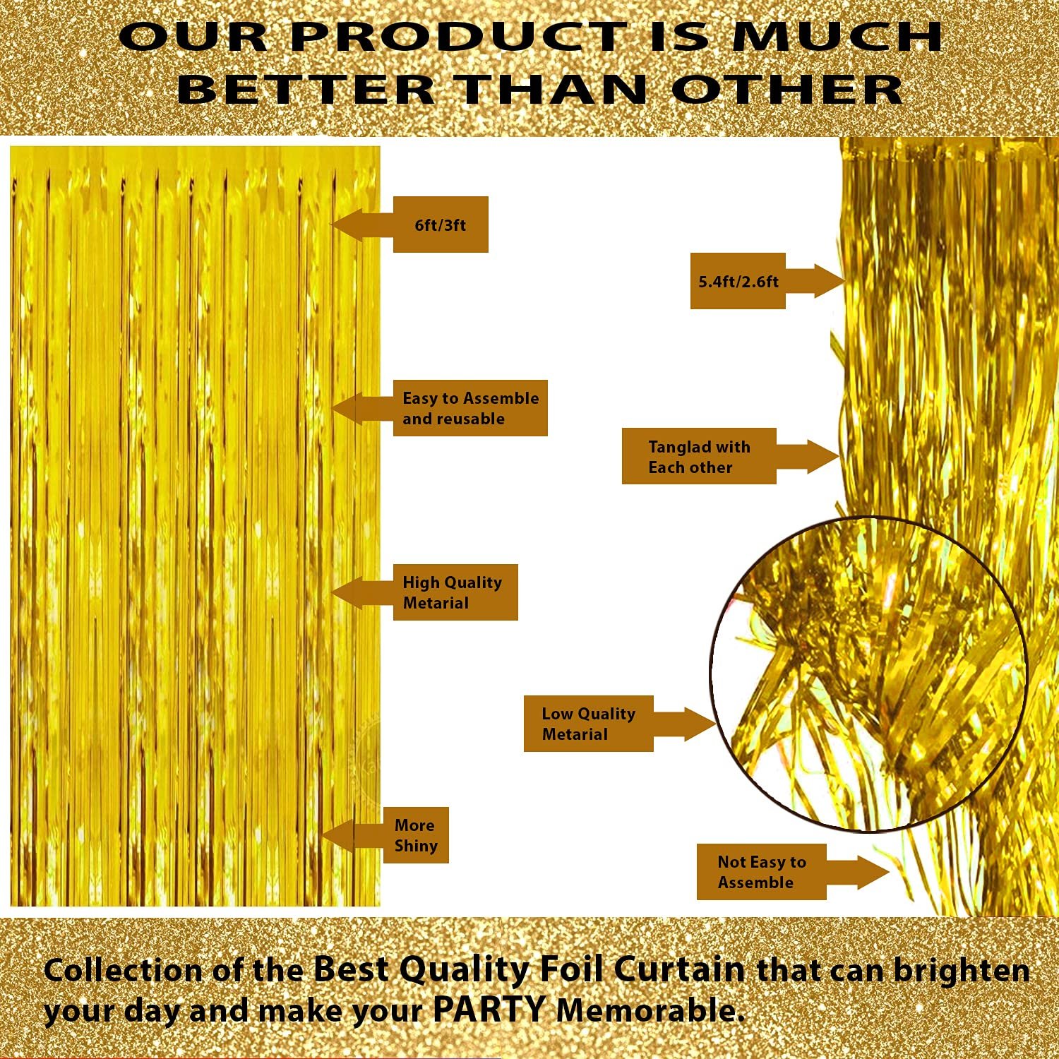 Birthday Decoration kit for 1st Birthday Boys-37Pcs with Foil Curtain / Bday Supplies Items with Blue HBD Bunting, Number Foil Baloons/1st Birth Day Props for Kids, Baby/Newborn Gifts Set - Image 7