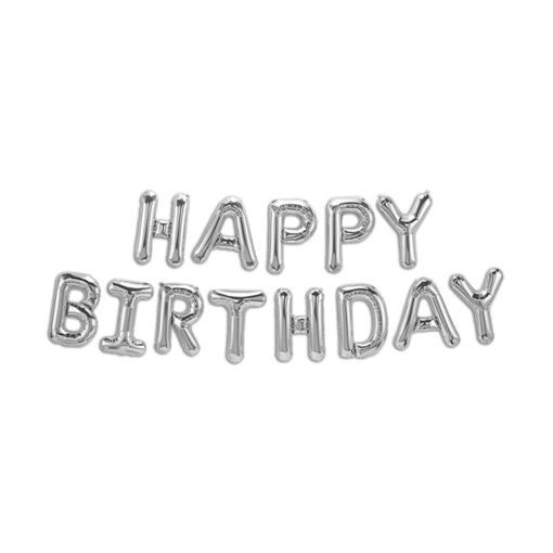 Black and White Theme Birthday decoration items kit for men & women and Black and Silver Star Foil Balloons and silver foil HBD banner- set of 69 items - Image 3